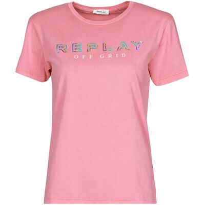 T-shirt με κοντά μανίκια Replay W3318C Ροζ Small θηλυκός T-shirt με κοντά μανίκια Replay W3318C Ροζ Small θηλυκός