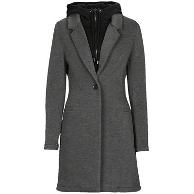 Παλτό Ikks BR44025 Grey Small θηλυκός Παλτό Ikks BR44025 Grey Small θηλυκός