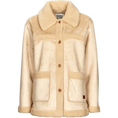 Παλτό Roxy CHANGE OF HEART Beige Extra Small θηλυκός Παλτό Roxy CHANGE OF HEART Beige Extra Small θηλυκός