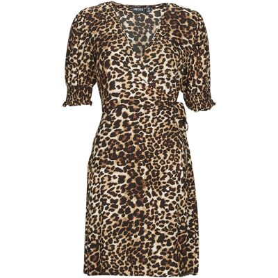 Μακριά Φορέματα Pieces PCTALA 2/4 WRAP DRESS Multicolour Medium θηλυκός Μακριά Φορέματα Pieces PCTALA 2/4 WRAP DRESS Multicolour Medium θηλυκός
