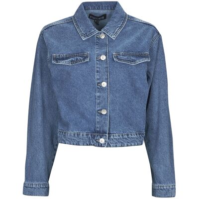 Τζιν Μπουφάν/Jacket Pieces PCTESSIE LS DNM JACKET MB873 Μπλέ Medium θηλυκός Τζιν Μπουφάν/Jacket Pieces PCTESSIE LS DNM JACKET MB873 Μπλέ Medium θηλυκός