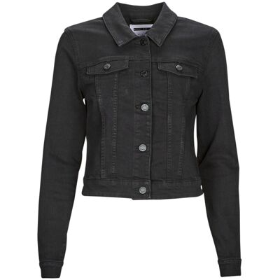 Τζιν Μπουφάν/Jacket Noisy May NMDEBRA L/S BLACK DENIM JACKET NOOS Black Extra Large θηλυκός Τζιν Μπουφάν/Jacket Noisy May NMDEBRA L/S BLACK DENIM JACKET NOOS Black Extra Large θηλυκός