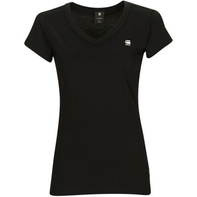 T-shirt με κοντά μανίκια G-Star Raw eyben slim v Black Extra Small θηλυκός T-shirt με κοντά μανίκια G-Star Raw eyben slim v Black Extra Small θηλυκός
