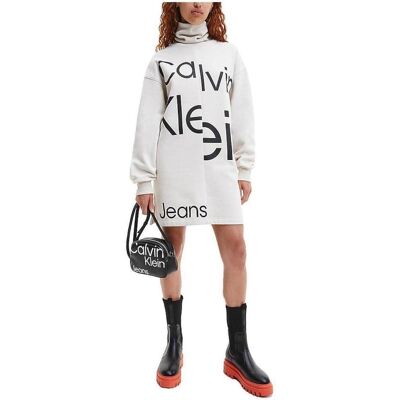 Φορέματα Calvin Klein Jeans J20J219991 ACF Άσπρο Large θηλυκός Φορέματα Calvin Klein Jeans J20J219991 ACF Άσπρο Large θηλυκός