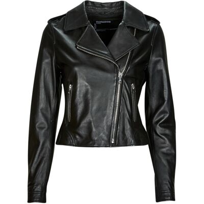 Δερμάτινο Μπουφάν Oakwood KITTY Black Small θηλυκός Δερμάτινο Μπουφάν Oakwood KITTY Black Small θηλυκός
