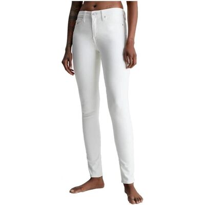 Παντελόνια Calvin Klein Jeans J20J220618 1AA Άσπρο US 26 / 32 θηλυκός Παντελόνια Calvin Klein Jeans J20J220618 1AA Άσπρο US 26 / 32 θηλυκός