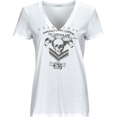 T-shirt με κοντά μανίκια Ikks BX10575 Άσπρο Small θηλυκός T-shirt με κοντά μανίκια Ikks BX10575 Άσπρο Small θηλυκός