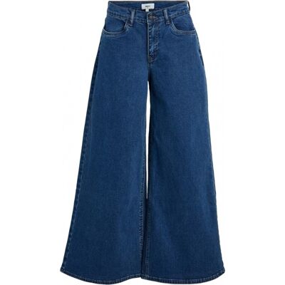 Παντελόνια Object Jeans Moji Wide - Medium Blue Denim Μπλέ Medium θηλυκός Παντελόνια Object Jeans Moji Wide - Medium Blue Denim Μπλέ Medium θηλυκός
