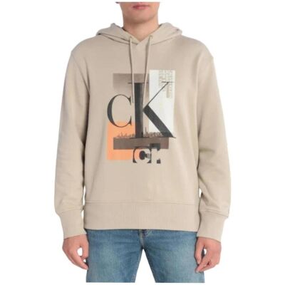 T-shirt με κουκούλα Calvin Klein Jeans J30J324310 PED Beige 2X-Large T-shirt με κουκούλα Calvin Klein Jeans J30J324310 PED Beige 2X-Large