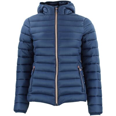 Χοντρό μπουφάν Peak Mountain Doudoune fine femme ALOUETTE Marine 2X-Large θηλυκός Χοντρό μπουφάν Peak Mountain Doudoune fine femme ALOUETTE Marine 2X-Large θηλυκός