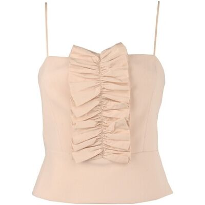 Αμάνικα/T-shirts χωρίς μανίκια Pinko 101829A15Q Beige IT 42 θηλυκός Αμάνικα/T-shirts χωρίς μανίκια Pinko 101829A15Q Beige IT 42 θηλυκός