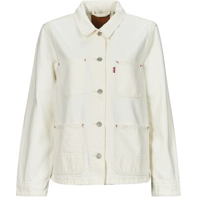 Τζιν Μπουφάν/Jacket Levis ICONIC CHORE COAT Άσπρο Large θηλυκός Τζιν Μπουφάν/Jacket Levis ICONIC CHORE COAT Άσπρο Large θηλυκός