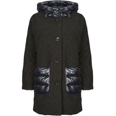 Παλτό Geox W CALITHE LONG COAT Black FR 44 θηλυκός Παλτό Geox W CALITHE LONG COAT Black FR 44 θηλυκός
