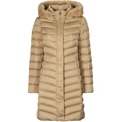 Χοντρό μπουφάν Geox W BETTANIE LONG JKT Beige FR 36 θηλυκός Χοντρό μπουφάν Geox W BETTANIE LONG JKT Beige FR 36 θηλυκός