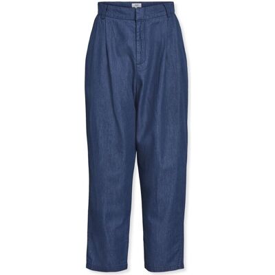 Παντελόνια Object Joanna Trousers - Medium Blue Denim Μπλέ Extra Small θηλυκός Παντελόνια Object Joanna Trousers - Medium Blue Denim Μπλέ Extra Small θηλυκός