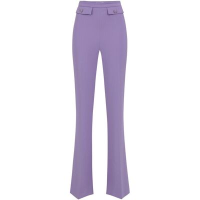 Παντελόνια Elisabetta Franchi PA02941E2 Violet IT 46 θηλυκός Παντελόνια Elisabetta Franchi PA02941E2 Violet IT 46 θηλυκός