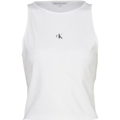 Μπλούζα Calvin Klein Jeans J20J223107 YAF Άσπρο Large Μπλούζα Calvin Klein Jeans J20J223107 YAF Άσπρο Large