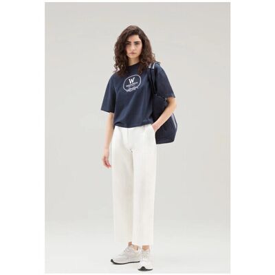 Παντελόνια Woolrich WWTR0174FR Άσπρο Small θηλυκός Παντελόνια Woolrich WWTR0174FR Άσπρο Small θηλυκός
