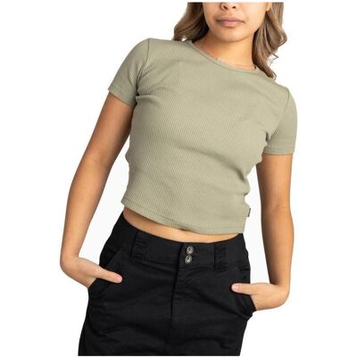 T-shirts & Polos Converse Womens Ribbed Slim Green Small θηλυκός T-shirts & Polos Converse Womens Ribbed Slim Green Small θηλυκός