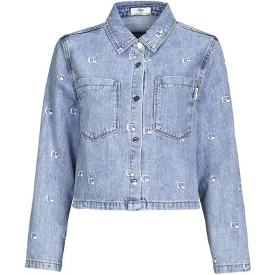 Τζιν Μπουφάν/Jacket Le Temps des Cerises APOLO Μπλέ Large θηλυκός Τζιν Μπουφάν/Jacket Le Temps des Cerises APOLO Μπλέ Large θηλυκός