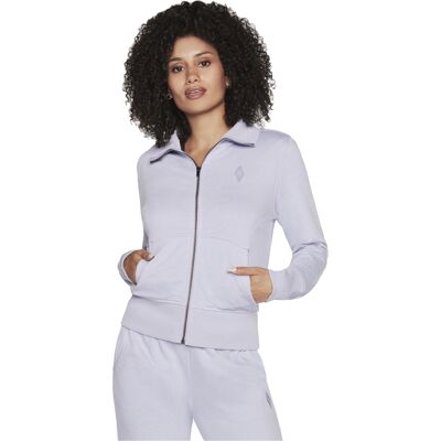 Ζακέτα Skechers The Hoodless Hoodie Diamond Jacket Violet Medium θηλυκός Ζακέτα Skechers The Hoodless Hoodie Diamond Jacket Violet Medium θηλυκός