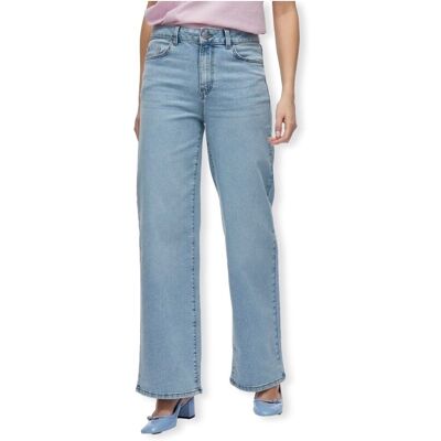 Tζιν σε ίσια γραμή Vila Emma Wide Jeans - Light Blue Denim Μπλέ US 38 / 30 θηλυκός Tζιν σε ίσια γραμή Vila Emma Wide Jeans - Light Blue Denim Μπλέ US 38 / 30 θηλυκός