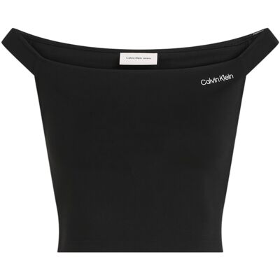 Μπλούζα Calvin Klein Jeans LOGO BARDOT MILANO J20J225542 Black Medium Μπλούζα Calvin Klein Jeans LOGO BARDOT MILANO J20J225542 Black Medium