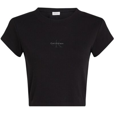 T-shirt με κοντά μανίκια Calvin Klein Jeans MONOGRAM BABY TEE LV047AB802 Black Small θηλυκός T-shirt με κοντά μανίκια Calvin Klein Jeans MONOGRAM BABY TEE LV047AB802 Black Small θηλυκός