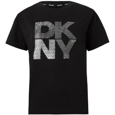 T-shirt με κοντά μανίκια Dkny DJ5T1433 BSV Black Extra Small θηλυκός T-shirt με κοντά μανίκια Dkny DJ5T1433 BSV Black Extra Small θηλυκός