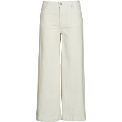 φαρδιά / καμπάνα Pepe jeans HIGH RISE WIDE CROP TANIA POCKET Άσπρο US 30 / 28 θηλυκός φαρδιά / καμπάνα Pepe jeans HIGH RISE WIDE CROP TANIA POCKET Άσπρο US 30 / 28 θηλυκός