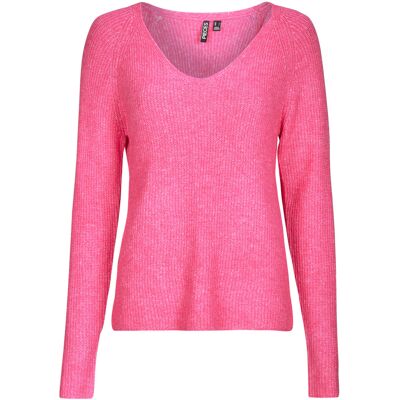 Πουλόβερ Pieces ELLEN V NECK Ροζ Extra Small θηλυκός Πουλόβερ Pieces ELLEN V NECK Ροζ Extra Small θηλυκός