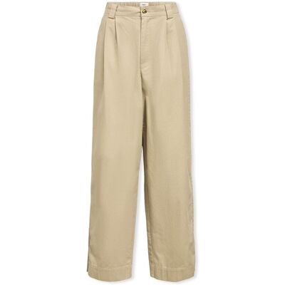 Παντελόνια Object Meilin Trousers - Twill Beige FR 36 θηλυκός Παντελόνια Object Meilin Trousers - Twill Beige FR 36 θηλυκός