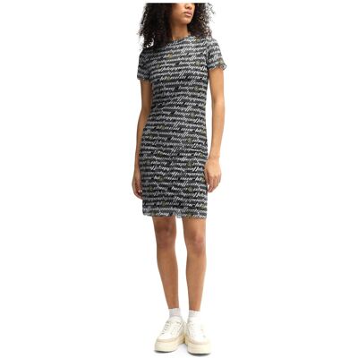 Φορέματα HUGO NASTAJA SEE THROUGH SHORT SLEEVE MINI DRESS WOMEN multicolour Large θηλυκός Φορέματα HUGO NASTAJA SEE THROUGH SHORT SLEEVE MINI DRESS WOMEN multicolour Large θηλυκός