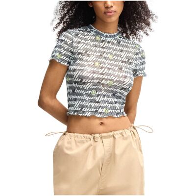 Μπλουζάκια με μακριά μανίκια HUGO DALEANA SEE THROUGH SHORT SLEEVE TOP WOMEN multicolour Medium θηλυκός Μπλουζάκια με μακριά μανίκια HUGO DALEANA SEE THROUGH SHORT SLEEVE TOP WOMEN multicolour Medium θηλυκός