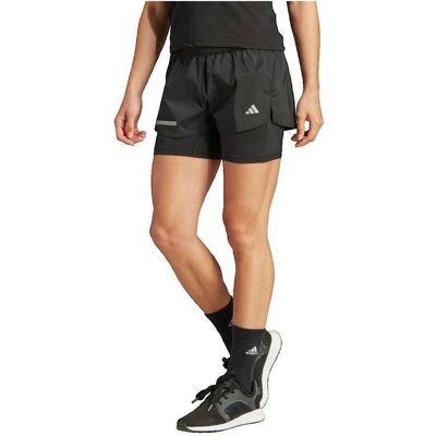 adidas Ultimate Δύο σε ένα Σορτς - Μαύρο - Τρέξιμο adidas Ultimate Δύο σε ένα Σορτς - Μαύρο - Τρέξιμο