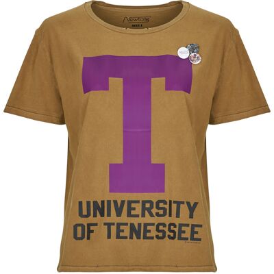T-shirt με κοντά μανίκια Newtone STARLIGHT LETTERS Brown T3 θηλυκός T-shirt με κοντά μανίκια Newtone STARLIGHT LETTERS Brown T3 θηλυκός