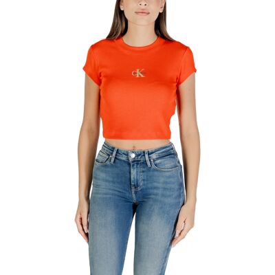 T-shirt με κοντά μανίκια Calvin Klein Jeans MONOGRAM BABY TEE LV047AB802 Red Extra Small θηλυκός T-shirt με κοντά μανίκια Calvin Klein Jeans MONOGRAM BABY TEE LV047AB802 Red Extra Small θηλυκός