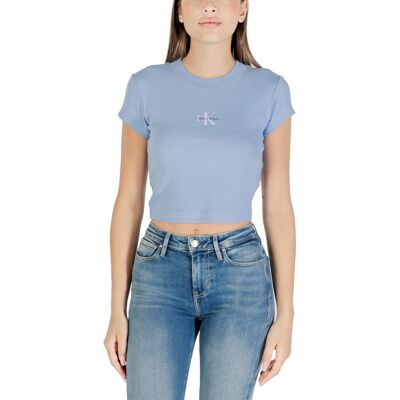 T-shirt με κοντά μανίκια Calvin Klein Jeans MONOGRAM BABY TEE LV047AB802 Μπλέ Large θηλυκός T-shirt με κοντά μανίκια Calvin Klein Jeans MONOGRAM BABY TEE LV047AB802 Μπλέ Large θηλυκός
