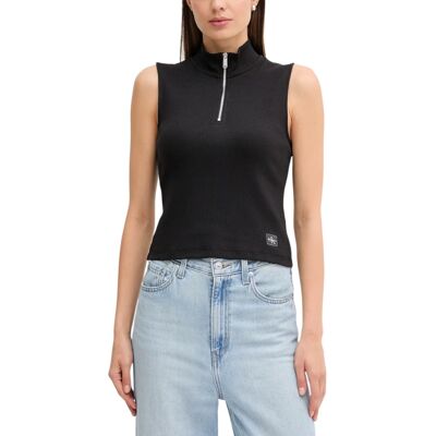 Μπλούζα Calvin Klein Jeans A- WOVEN LABEL SL QZ LV047C909G Black Large Μπλούζα Calvin Klein Jeans A- WOVEN LABEL SL QZ LV047C909G Black Large
