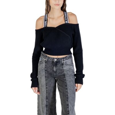 Πουλόβερ Karl Lagerfeld KLJ CUT-OUT SWEATER A3W18009 Black Medium θηλυκός Πουλόβερ Karl Lagerfeld KLJ CUT-OUT SWEATER A3W18009 Black Medium θηλυκός