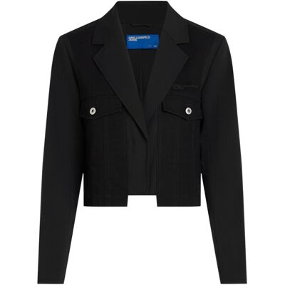 Σακάκια Karl Lagerfeld KLJ UTILITY BLAZER A3W14019 Black Extra Small θηλυκός Σακάκια Karl Lagerfeld KLJ UTILITY BLAZER A3W14019 Black Extra Small θηλυκός