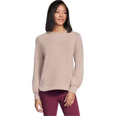 Πουλόβερ Skechers Skechluxe Elevate Crewneck Beige Large θηλυκός Πουλόβερ Skechers Skechluxe Elevate Crewneck Beige Large θηλυκός
