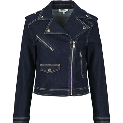 Τζιν Μπουφάν/Jacket Morgan YSOUBIA Μπλέ FR 42 θηλυκός Τζιν Μπουφάν/Jacket Morgan YSOUBIA Μπλέ FR 42 θηλυκός