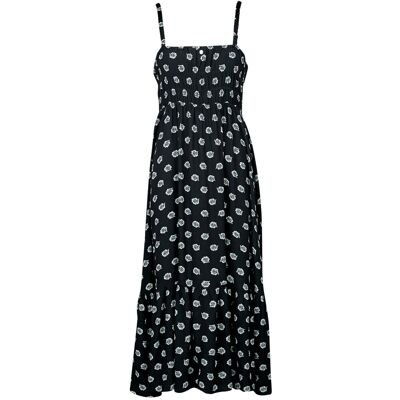 Μακριά Φορέματα Roxy SUNRISE COASTLINE PRINTED Black Medium θηλυκός Μακριά Φορέματα Roxy SUNRISE COASTLINE PRINTED Black Medium θηλυκός