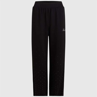 Φόρμες Karl Lagerfeld Rhinestone Rain Sweatpant Black Extra Small θηλυκός Φόρμες Karl Lagerfeld Rhinestone Rain Sweatpant Black Extra Small θηλυκός