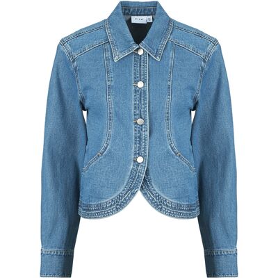 Τζιν Μπουφάν/Jacket Vila VINADINE LS DENIM JACKET/C36 Μπλέ FR 34 θηλυκός Τζιν Μπουφάν/Jacket Vila VINADINE LS DENIM JACKET/C36 Μπλέ FR 34 θηλυκός