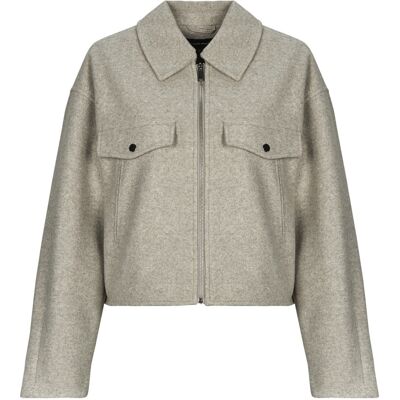 Μπουφάν Vero Moda VMFORTUNEFREJ SHORT JACKET Beige Medium θηλυκός Μπουφάν Vero Moda VMFORTUNEFREJ SHORT JACKET Beige Medium θηλυκός