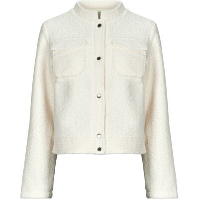 Μπουφάν Vero Moda VMJOSSY LS BOUCLE JACKET Beige Medium θηλυκός Μπουφάν Vero Moda VMJOSSY LS BOUCLE JACKET Beige Medium θηλυκός