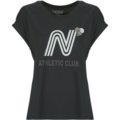 T-shirt με κοντά μανίκια Newtone CLUB WERA Black T1 θηλυκός T-shirt με κοντά μανίκια Newtone CLUB WERA Black T1 θηλυκός