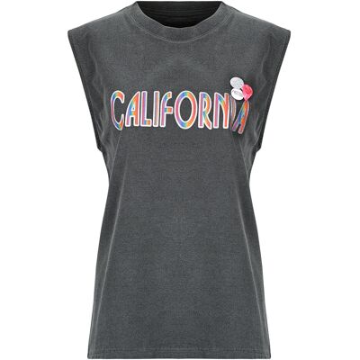 Αμάνικα/T-shirts χωρίς μανίκια Newtone CALIFA BIKER Grey T0 θηλυκός Αμάνικα/T-shirts χωρίς μανίκια Newtone CALIFA BIKER Grey T0 θηλυκός